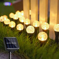 Solar Lawn Lights Inground Bubble Globe Pathway Light Outdoor Waterproof Landscape Lighting Lamp for Garden Patio Party Decor