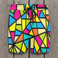 Men's Swim Shorts | Abstract Art in Tropical Colors 🌴🎨