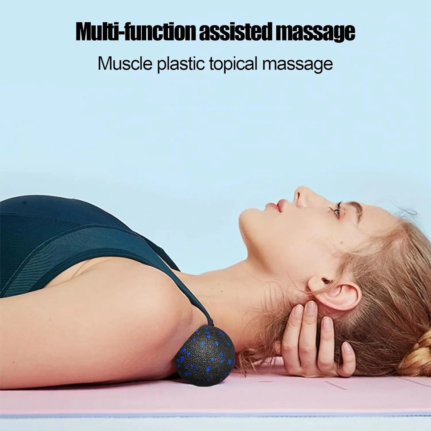 Peanut Fitness Massage Ball Set Yoga Roller Double Lacrosse Mobility Ball for Myofascial Physical Therapy Deep Tissue Massage
