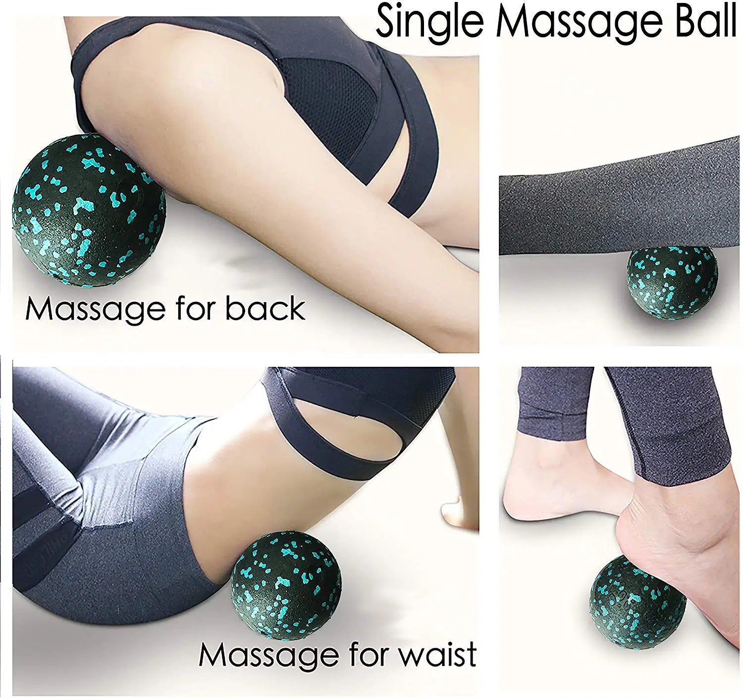 Peanut Fitness Massage Ball Set Yoga Roller Double Lacrosse Mobility Ball for Myofascial Physical Therapy Deep Tissue Massage