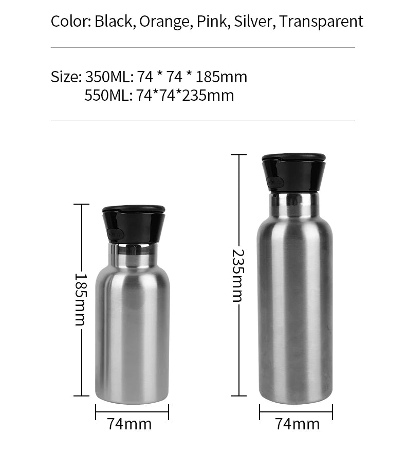 3 in 1 Bluetooth Speaker Water Bottle Stainless Steel 12OZ 18.6OZ with Magnetic Phone Stand Stick 6W MagBottle Speaker Sporting