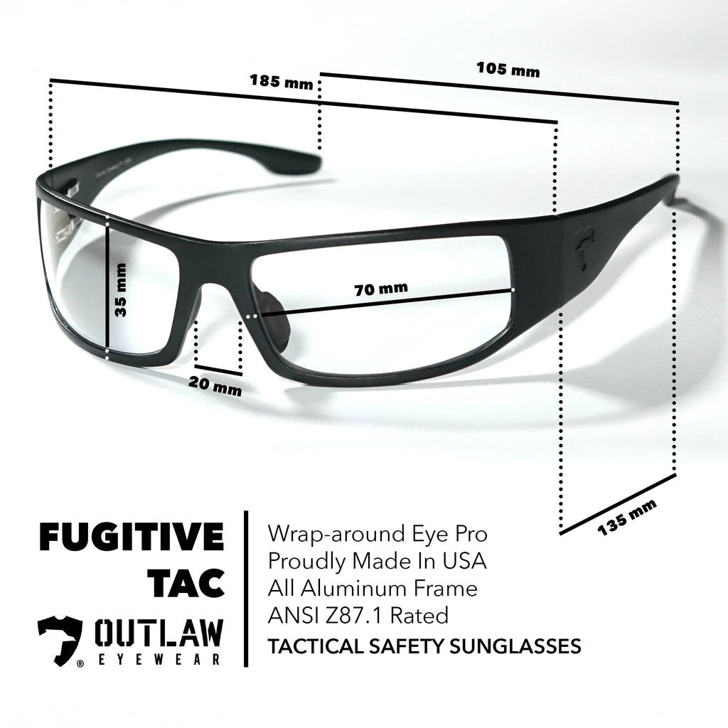 Fugitive TAC Brushed GunMetal / Polarized ANSI Z87.1-2015