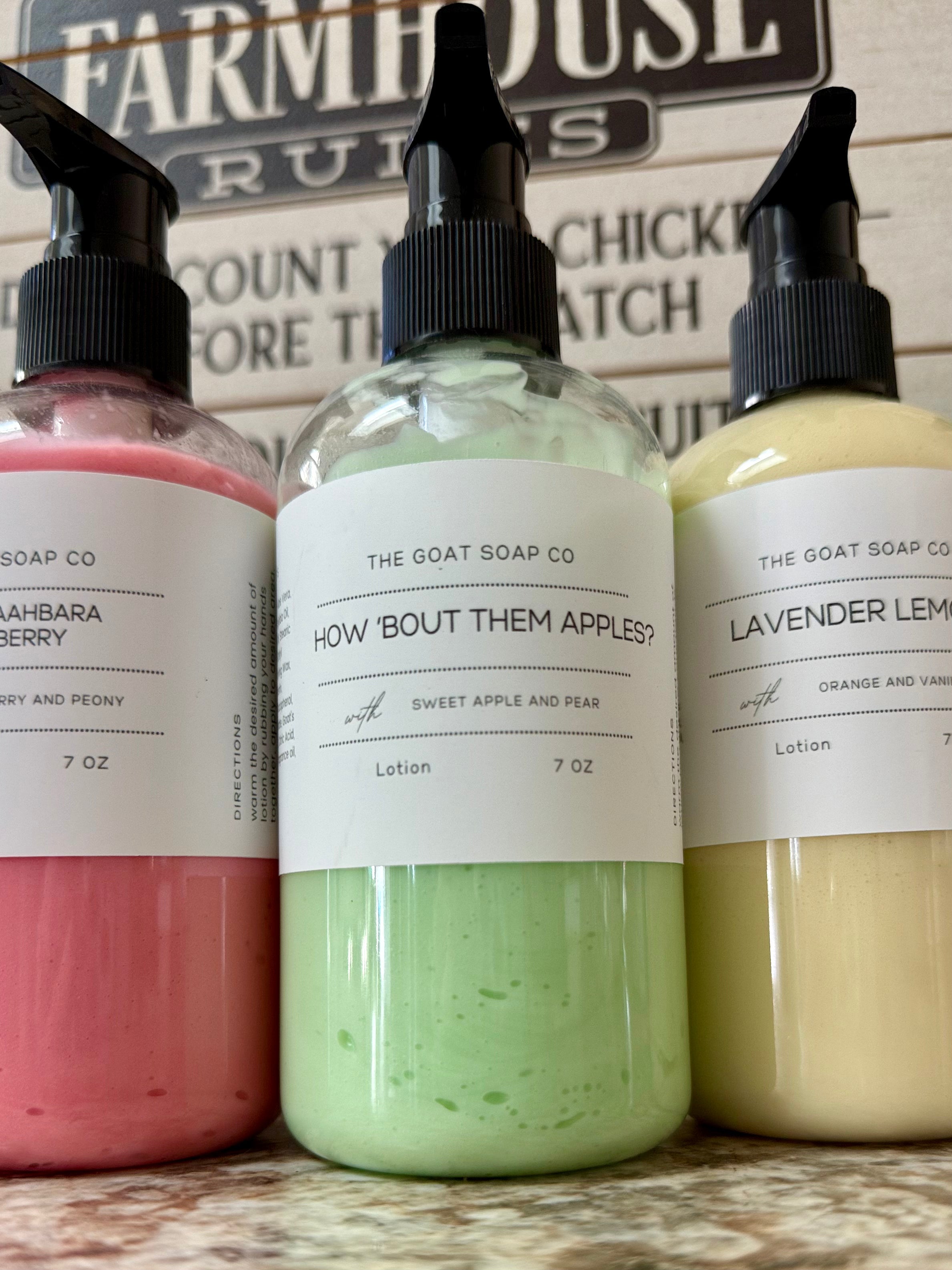 Goat’s milk lotion