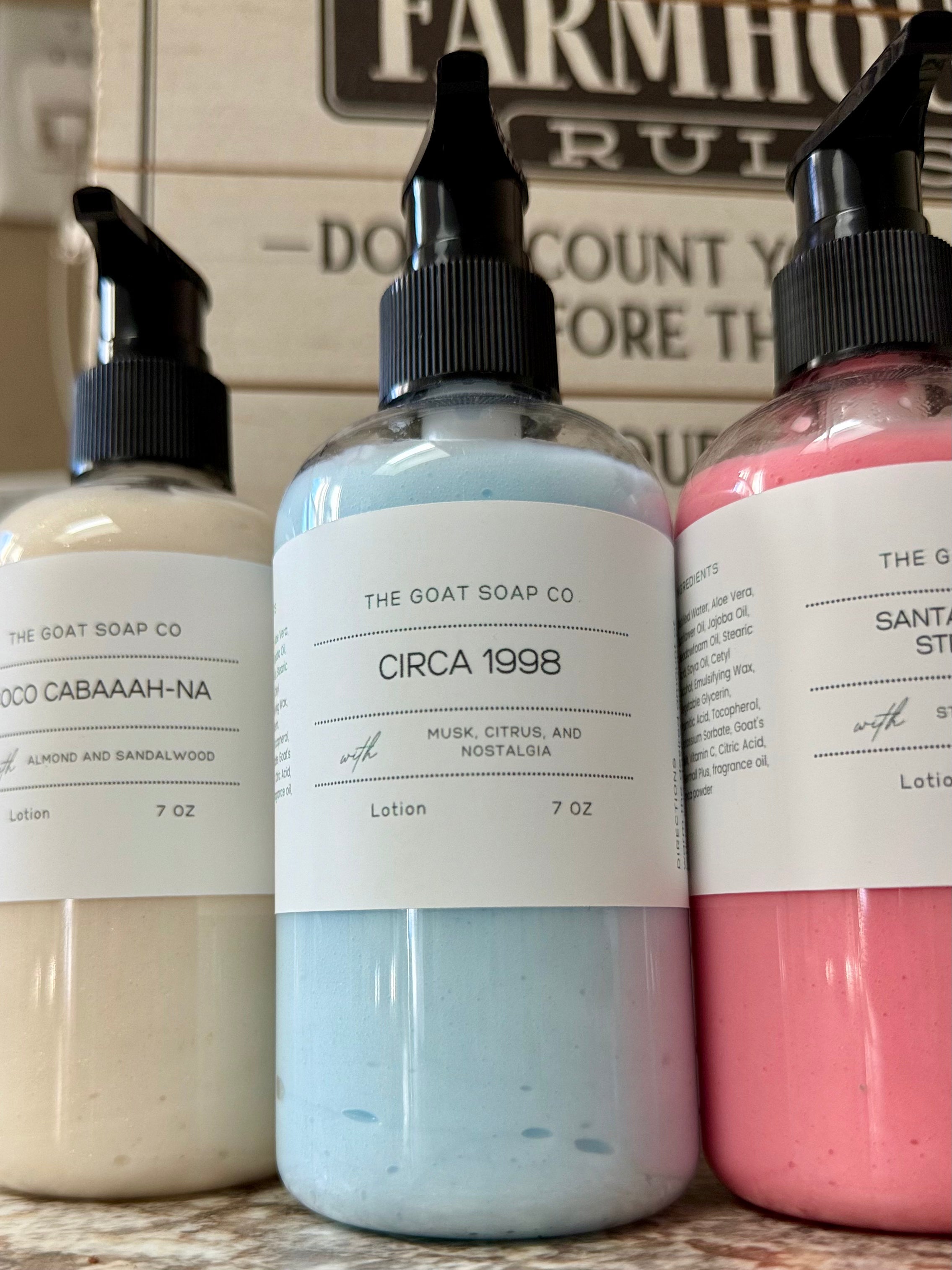 Goat’s milk lotion