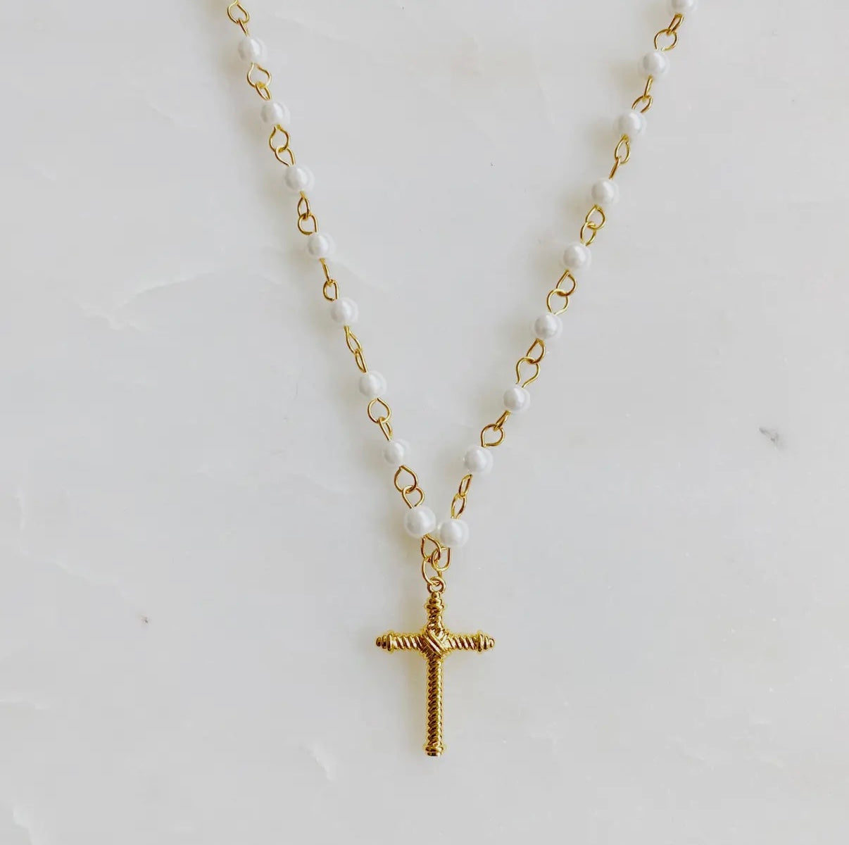 Golden Faith Charm Necklace