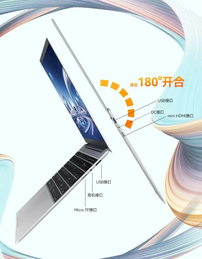 15.6 Inch AOC Laptop with Intel Alder Lake-N95 16G LPDDR4 512G SSD