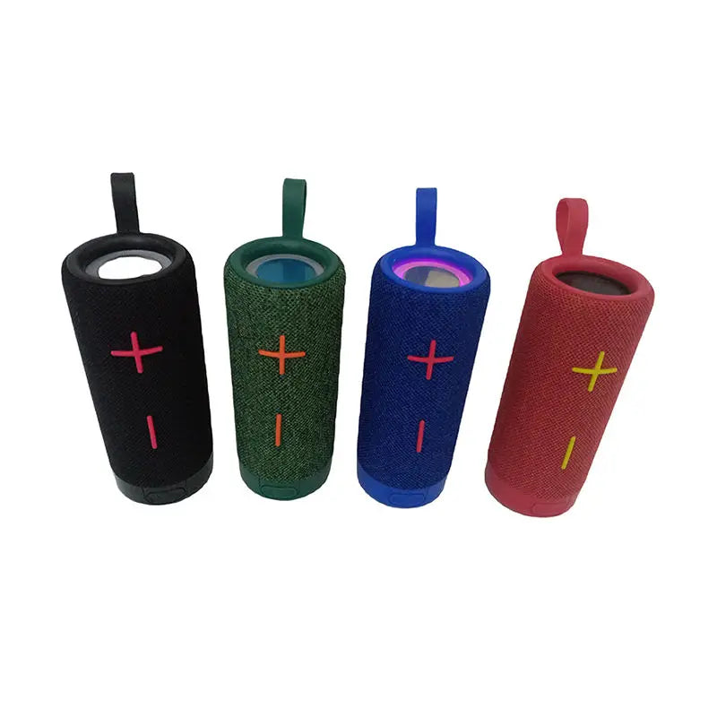 High Quality Outdoor Sub Woofer Bass Wireless Speakers RGB LED Lighting Portable HIFI Music /USB/TF/FM/AUX for Camping
