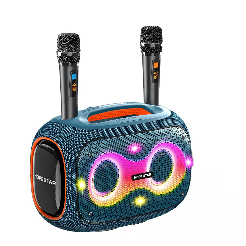 HOPESTAR 120W Partybox Outdoor Waterproof Wireless Bluetooth Speaker Home Theatre USB TF Home Party Karaoke Bass Effects