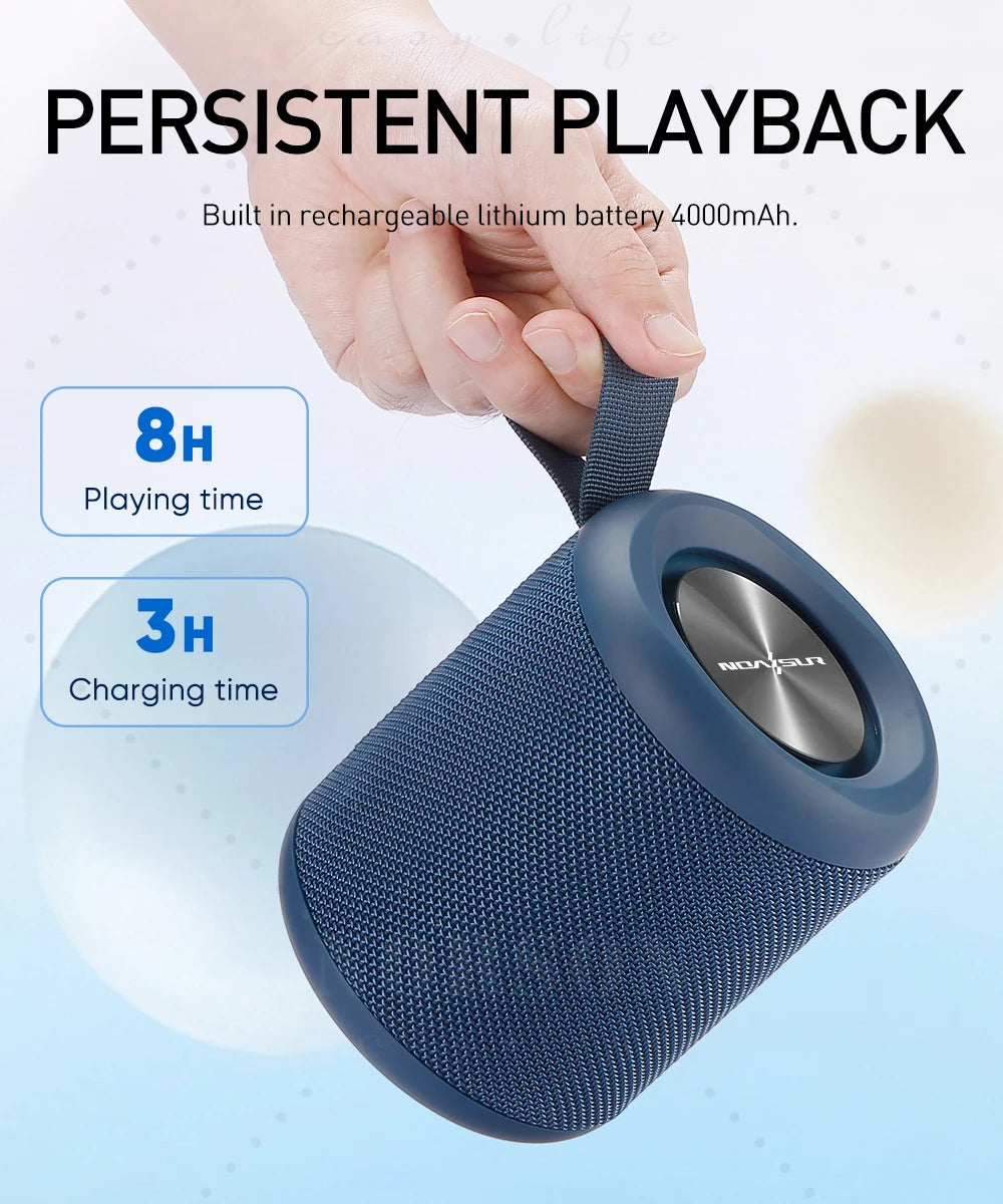 Hi-Fi Sound Quality 4000mAh V5.3 Bluetooth Speaker Home Theater Audio System Wireless Bass-Boosted Waterproof 40W Party Speaker