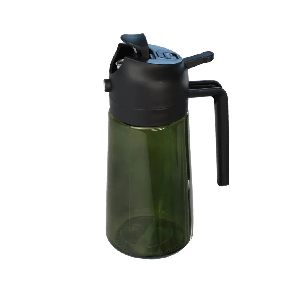 2 in 1 Food-grade 470ml Oil Mister Sprayer Dispenser Glass Oil Bottle for Cooking for Air Fryer Salad Frying BBQ
