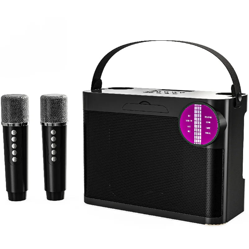 Camping Essentials Karaoke Speaker Microphone Party Box Sounds Led Light Bluetooth Portable Amplifier With Phone Holder Ys210