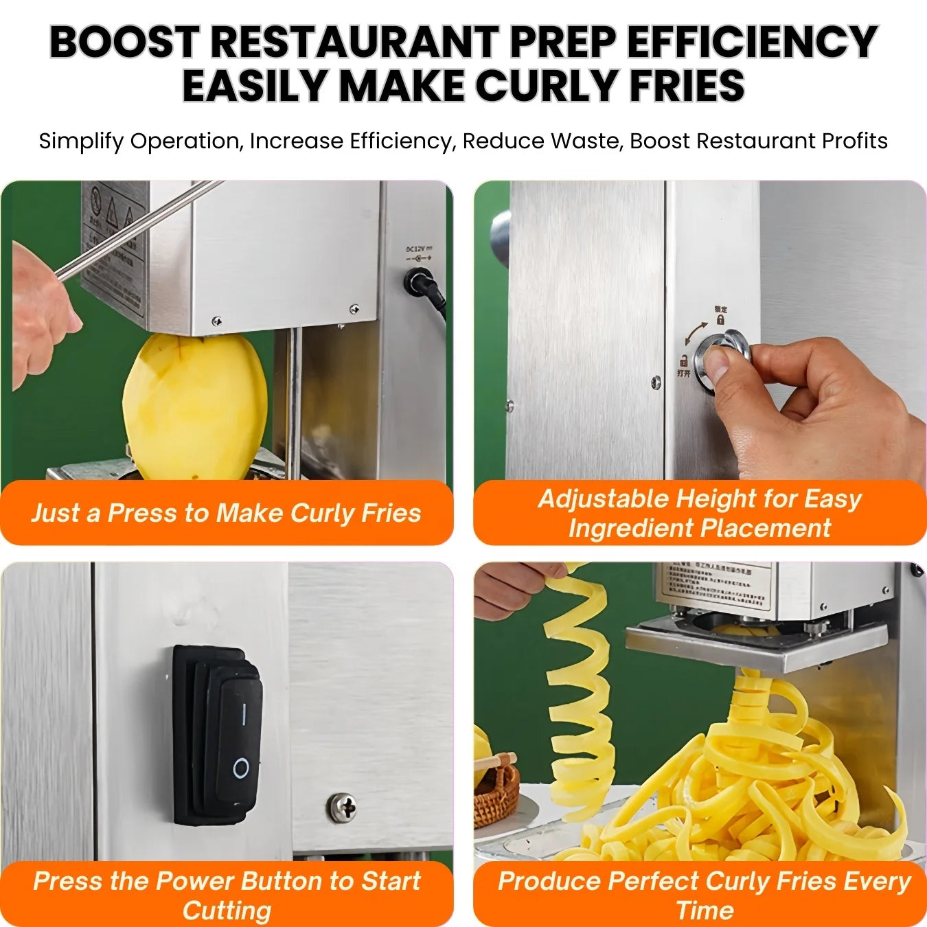 Exclusive Customization Cutter Electric High Safty Commercial Air Fryer 10.5Kg Potato Chips Vertical Packing Machine