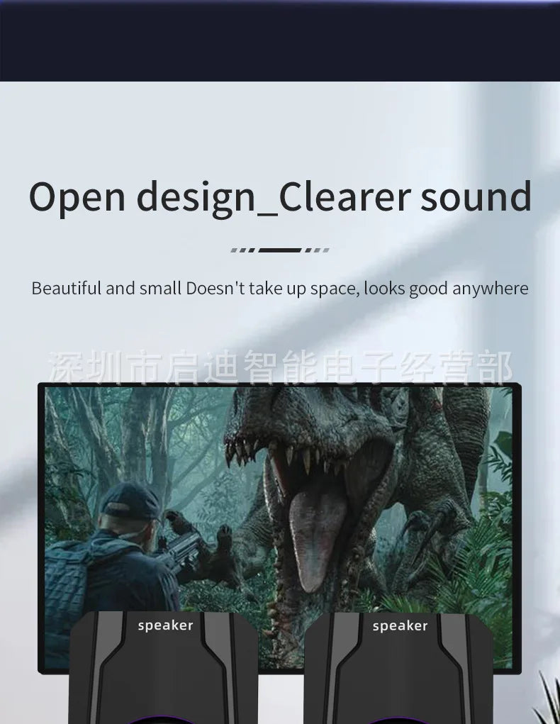 Manufacturer Direct E1080 Desktop Mini Bluetooth Speaker E-Sports Gaming Speaker Suitable for Desktop and Home Use
