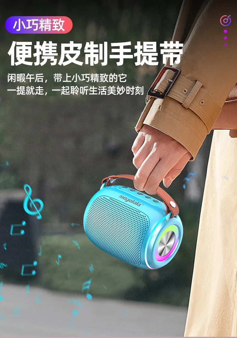 High Volume Long Battery Life Bluetooth Speaker Heavy Bass for Home Outdoor Use Easy Carry Wireless Speaker 10m Range