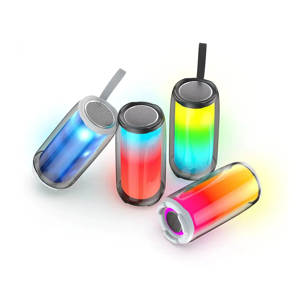 2025 GRB Portable USB Speaker Wireless Pulse 5 Light Emitting Diode Flash Light RGB Outdoor Computer Waterproof Phone Audio Syst