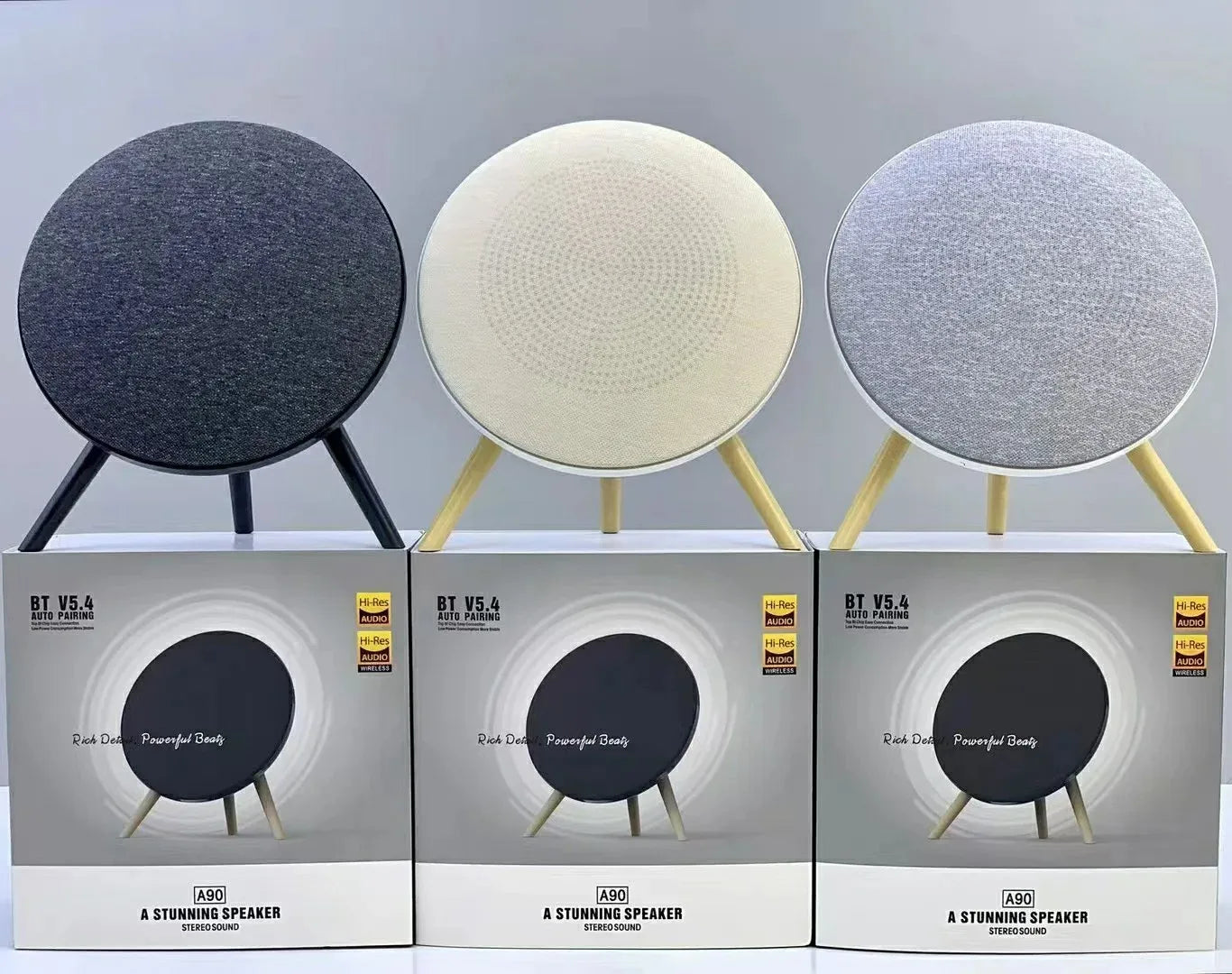 A90 TWS High-End UFO for 5.4 Speaker with Hi-Fi Stereo FM Playback TF/USB/AUX Support 10W Memory Card Computer Outdoor Use