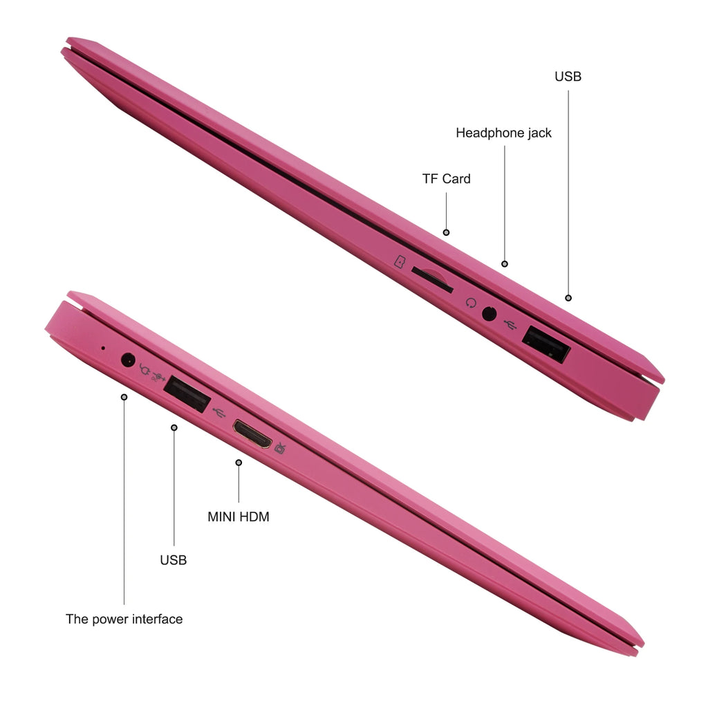 Factory Direct Sale Cheap 10.1 Inch Quad Core Mini Laptop 2+64GB Chrome OS New English Notebook for Students & Kids