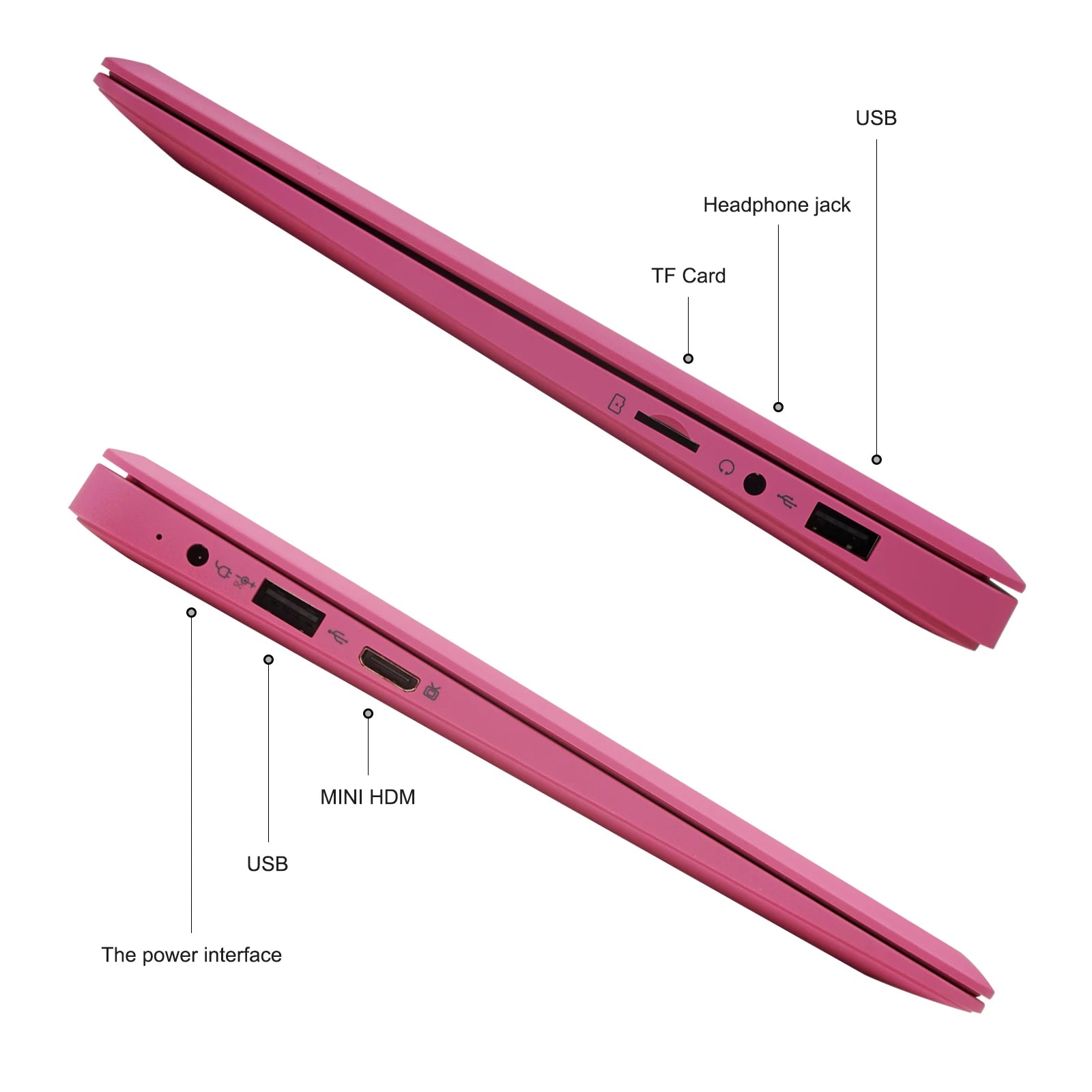 Factory Direct Sale Cheap 10.1 Inch Quad Core Mini Laptop 2+64GB Chrome OS New English Notebook for Students & Kids