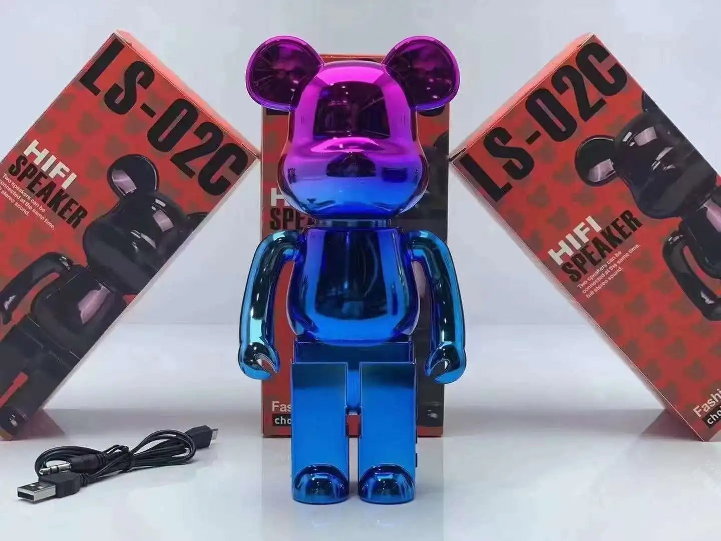 LS-02 Violent Bear Speaker Suitable Home Decoration Desk Electronic Presents Grizzly Bear Bluetooth Speaker Wireless Speaker