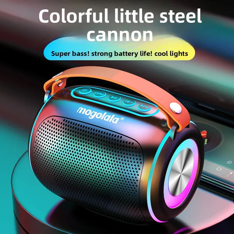 High Volume Long Battery Life Bluetooth Speaker Heavy Bass for Home Outdoor Use Easy Carry Wireless Speaker 10m Range