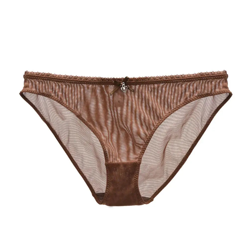 YANDW Brown Bras Panties Sale Separated Transparent Mesh See Through Stretch Women Sexy Lingerie Big Plus Size BH Set 3 Colors