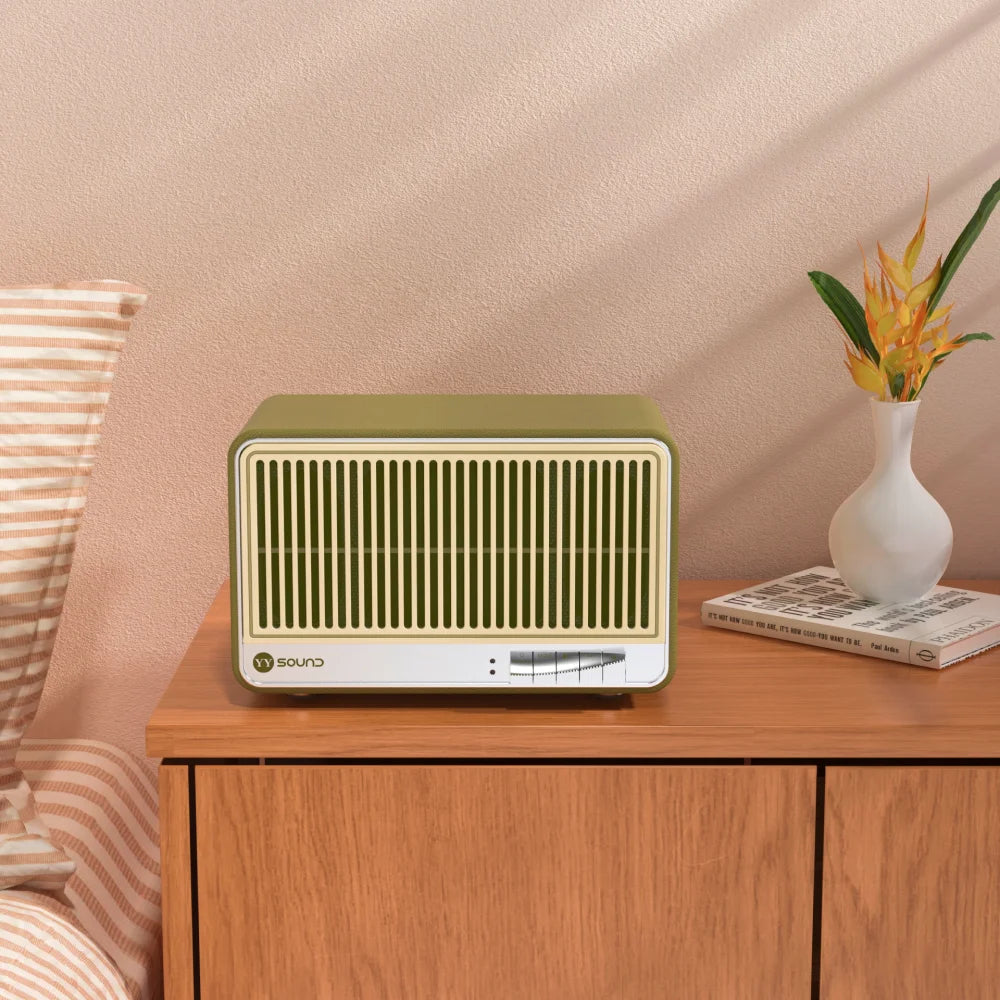 New Designed OEM Home Bluetooth Speaker, Portable Outdoor Smart Speaker, Retro Bluetooth Speaker 2.1 Desktop Speaker