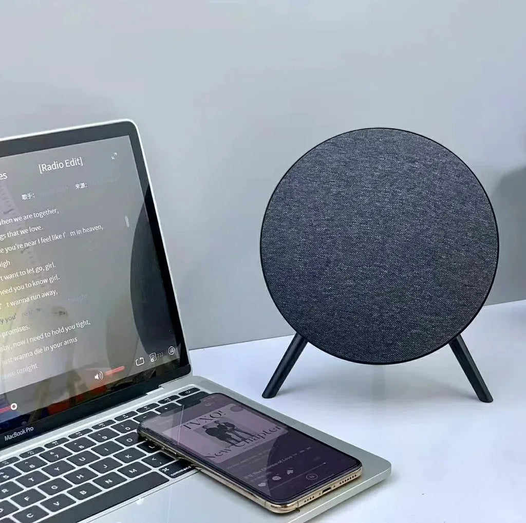 A90 TWS High-End UFO for 5.4 Speaker with Hi-Fi Stereo FM Playback TF/USB/AUX Support 10W Memory Card Computer Outdoor Use