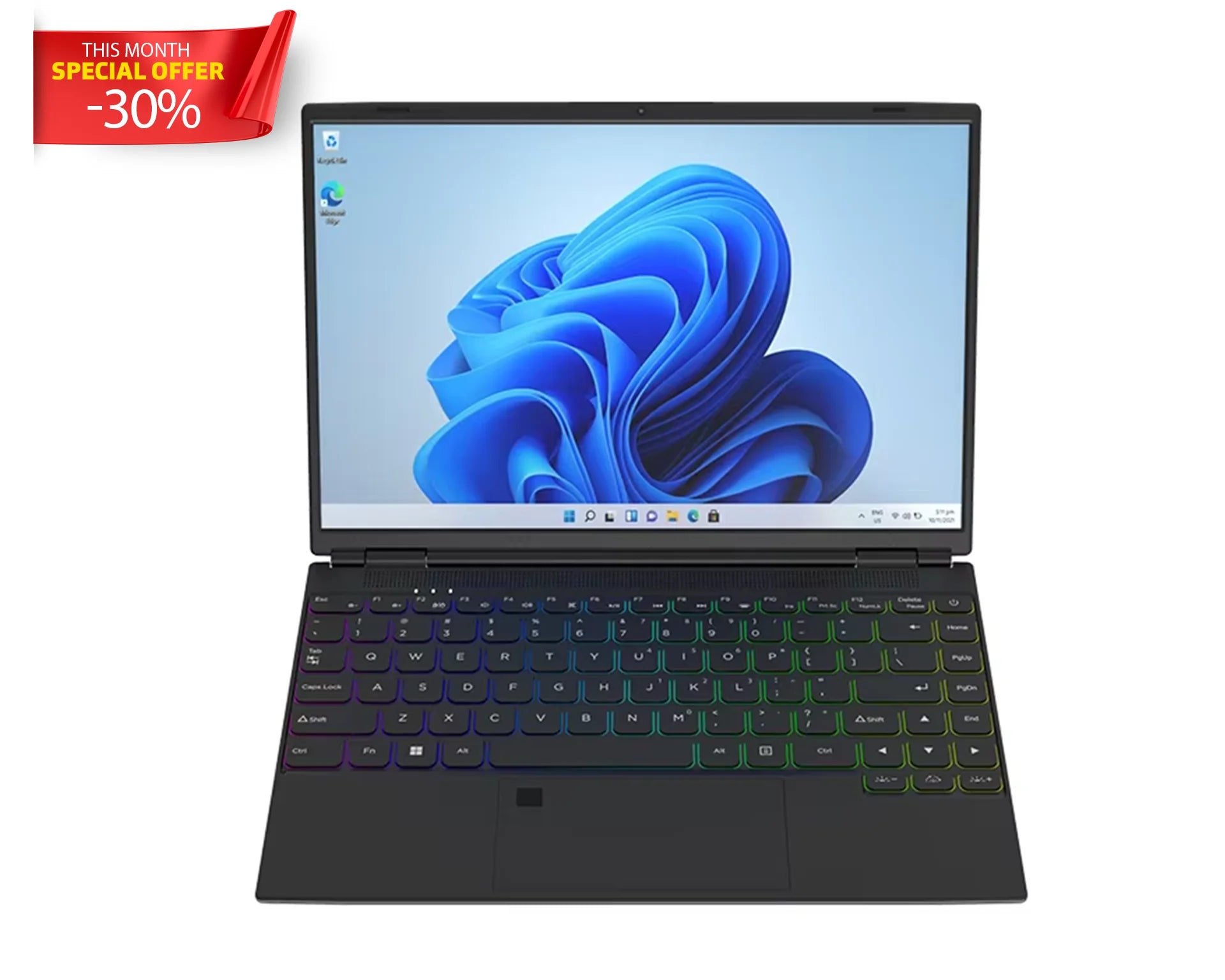 DEEQ 2025 New 14-Inch Business Laptop Intel N95 Quad-Core 32GB RAM 2TB SSD IPS Display English Windows 11 Pro Full-Size Keyboard