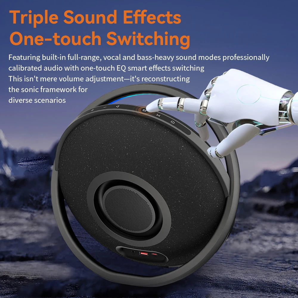 150W Loud Wireless Speaker with Bass, TWS, RGB Light, Deep Bass Outdoor Portable BT Speakers for Home Party Beach Camping, Gifts