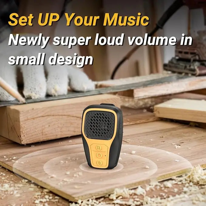 GA Wearable Bluetooth Speaker IP67 Waterproof Clip-on Mini Portable Speakers Wireless Clip Speaker With Built-in Mic Hands