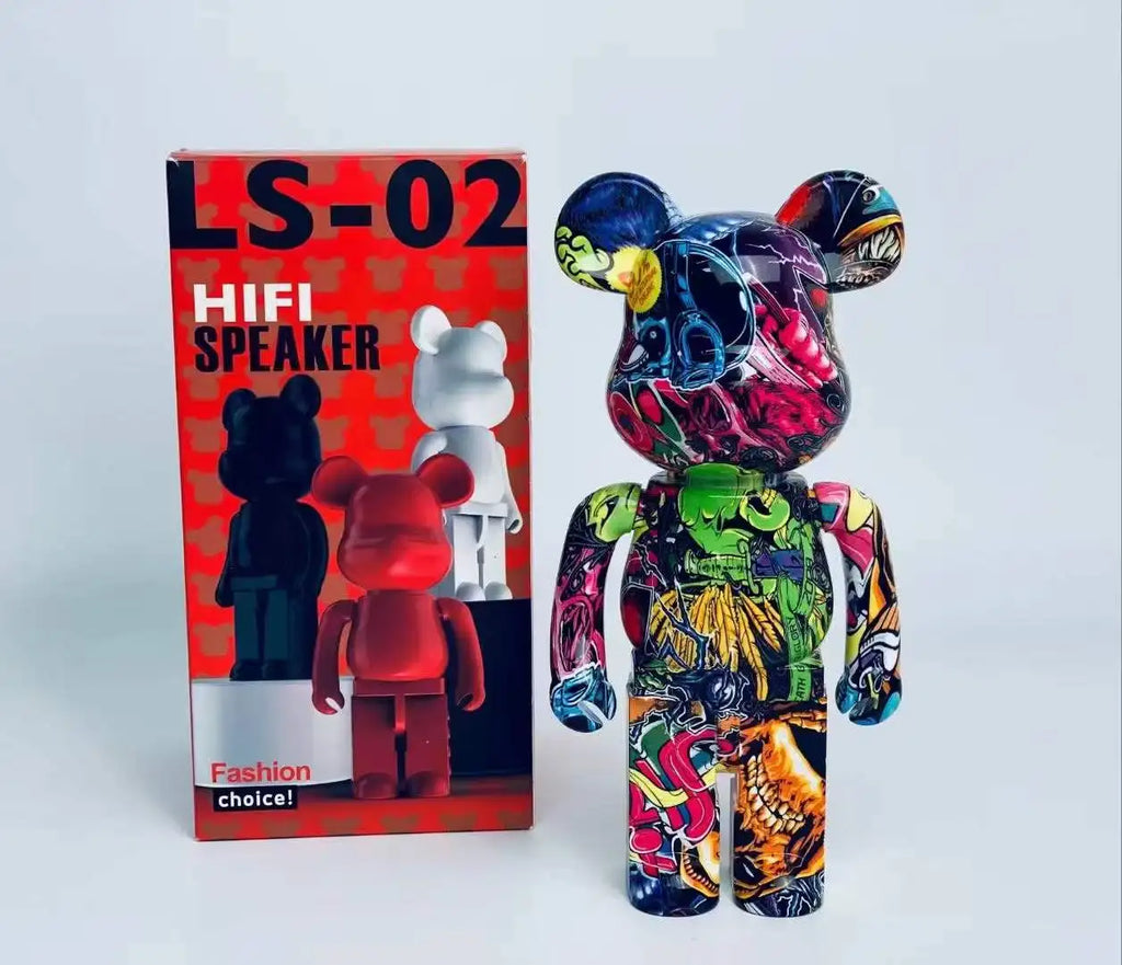 Fashion LS-02 Painted Bear Bluetooth Speaker Color Bear Creative Speaker Wireless Mini Speaker for Gift