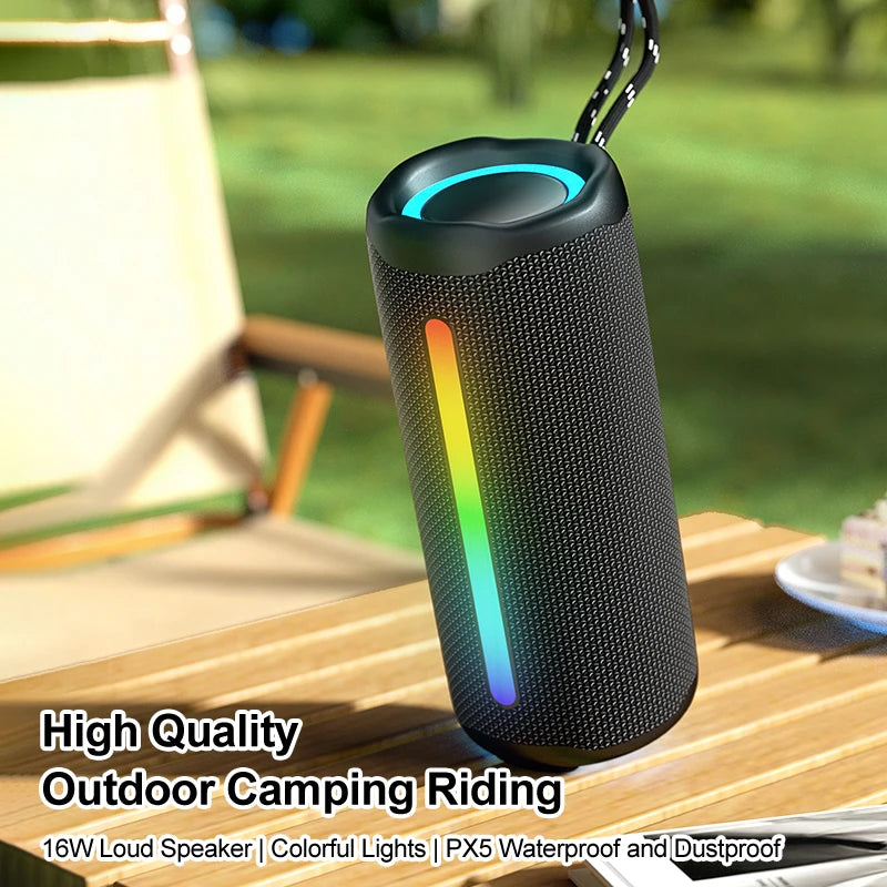 RGB Colorful Lighting Wireless Portable IPX5 Waterproof Speaker Outdoor Bicycle Speakers Box