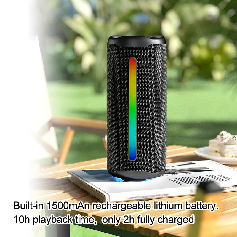 RGB Colorful Lighting Wireless Portable IPX5 Waterproof Speaker Outdoor Bicycle Speakers Box