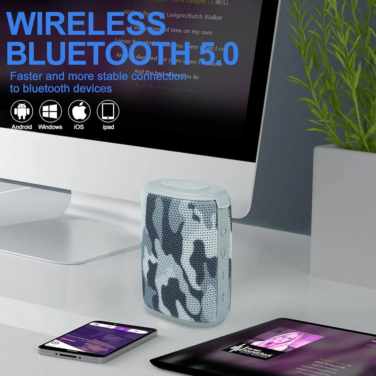 2024 bluetooth Fabric Speakers Water Proof bluetooth Speaker Fabric