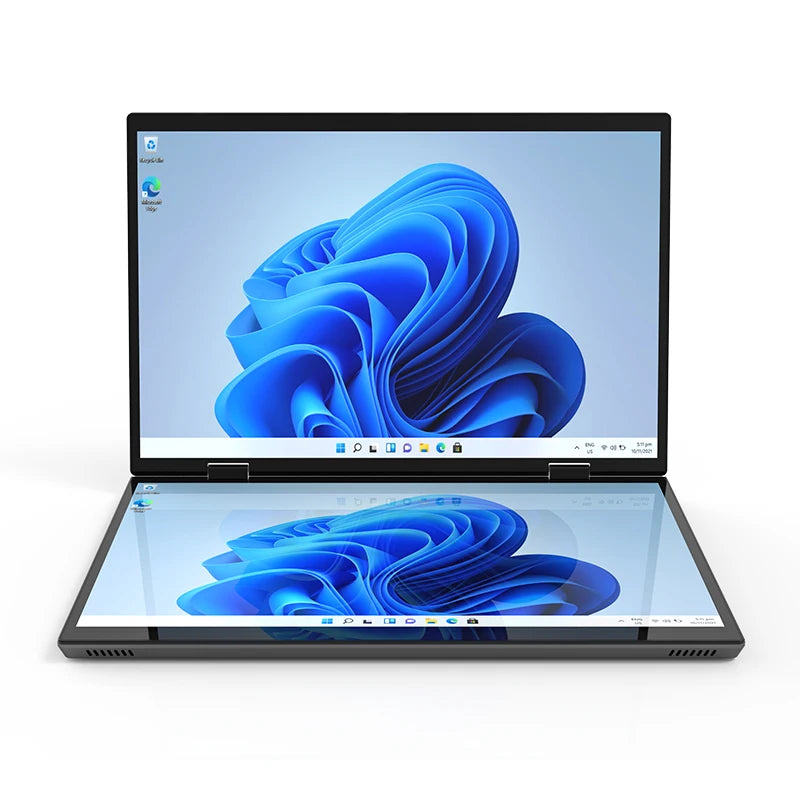 Best Selling New Laptop Intel Celeron N100 14+14Inch Dual Touch Screen Business Laptop 16GB RAM 512GB SSD 360 Degree Flip Laptop