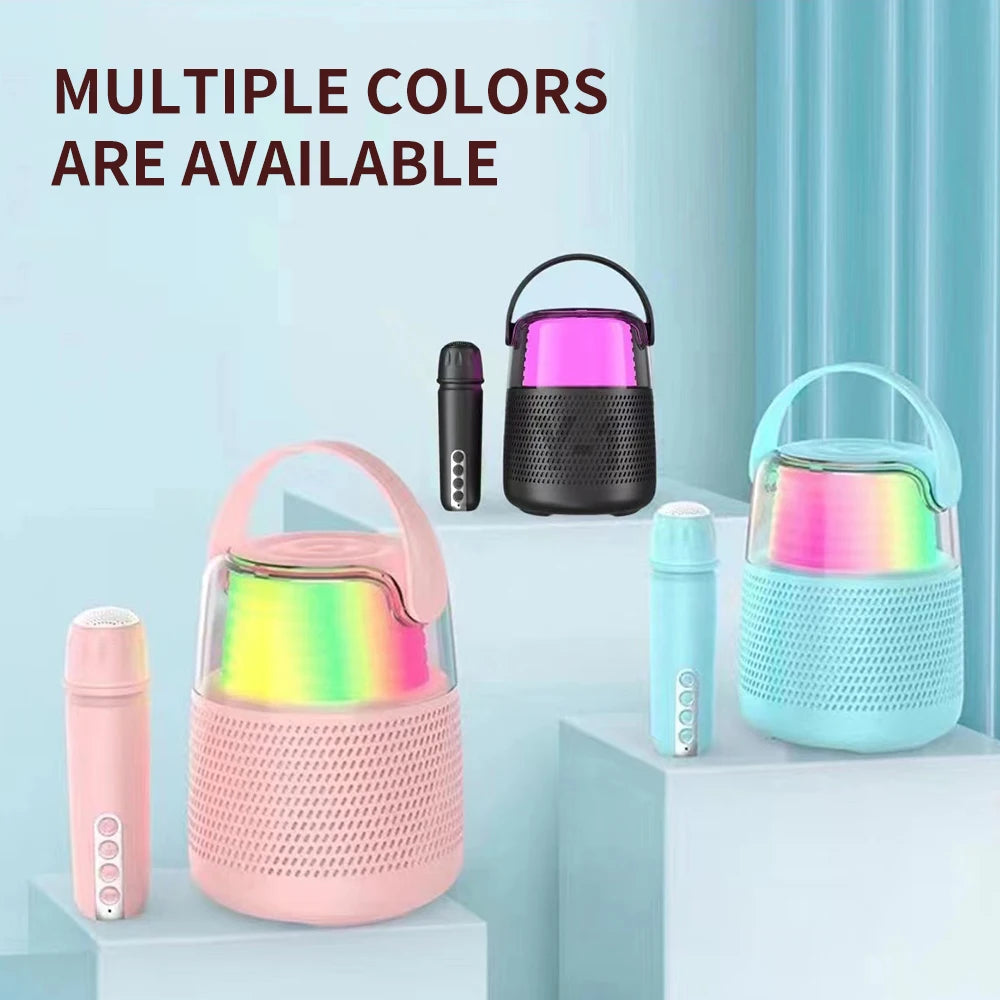 Cyboris Y1 Mini Karaoke Player Wireless Speakers Portable Microphone BT Speaker Sound Family Party Karaoke Subwoofer Boombox