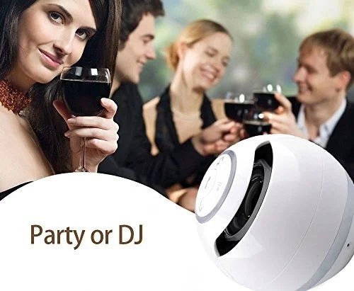 2026 Dropshipping Shopify Hot Factory Price Led A18 Ball LED Mini Bass Portable Wireless BT Speaker  with FM Radio TF Mic USB