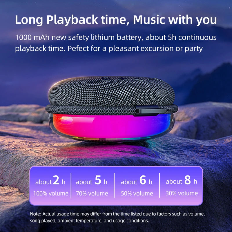 High Quality RGB Loudspeaker Waterproof Portable Party Speaker Powerful Bass Wireless Blue Tooth Speaker