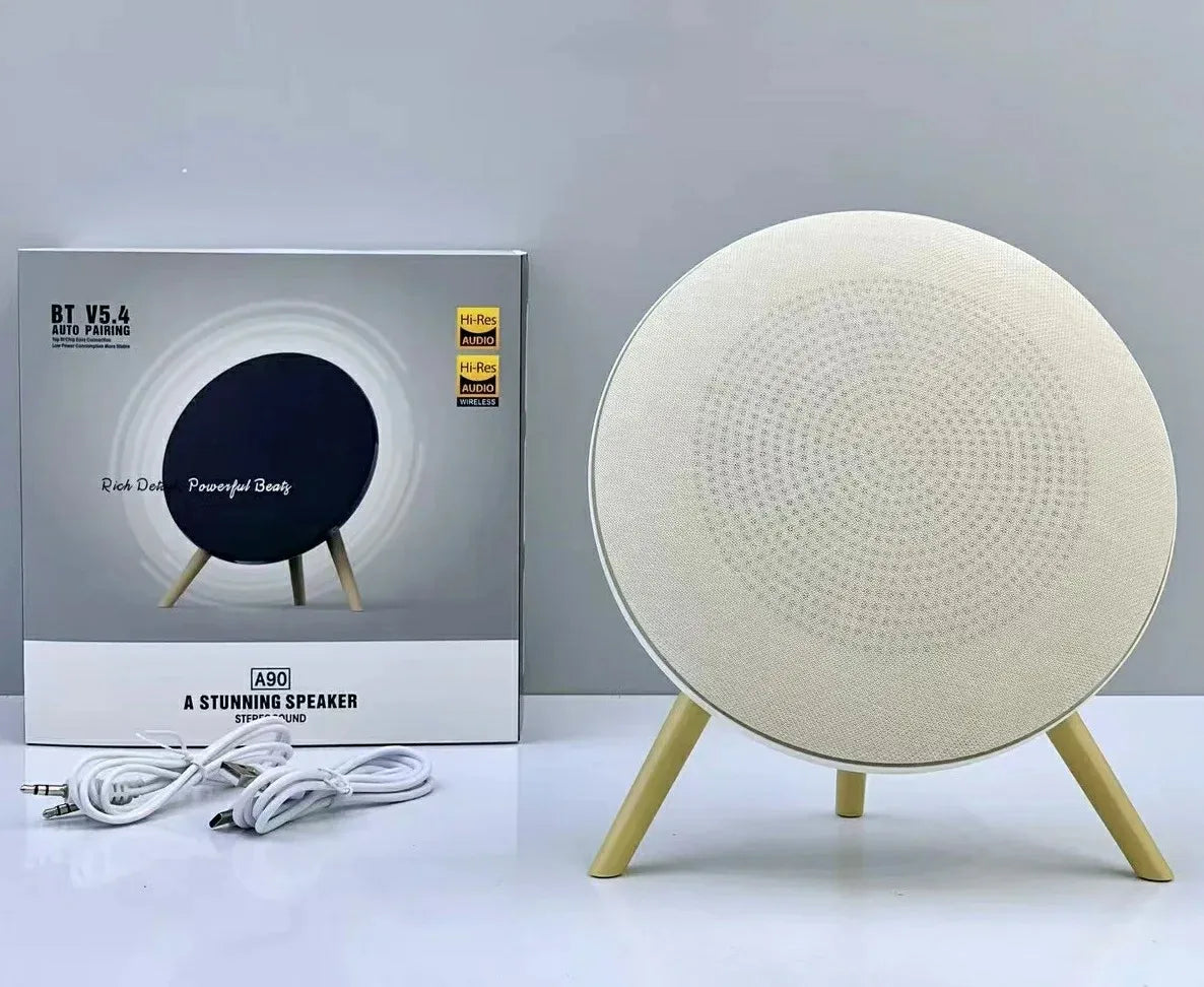 A90 TWS High-End UFO for 5.4 Speaker with Hi-Fi Stereo FM Playback TF/USB/AUX Support 10W Memory Card Computer Outdoor Use