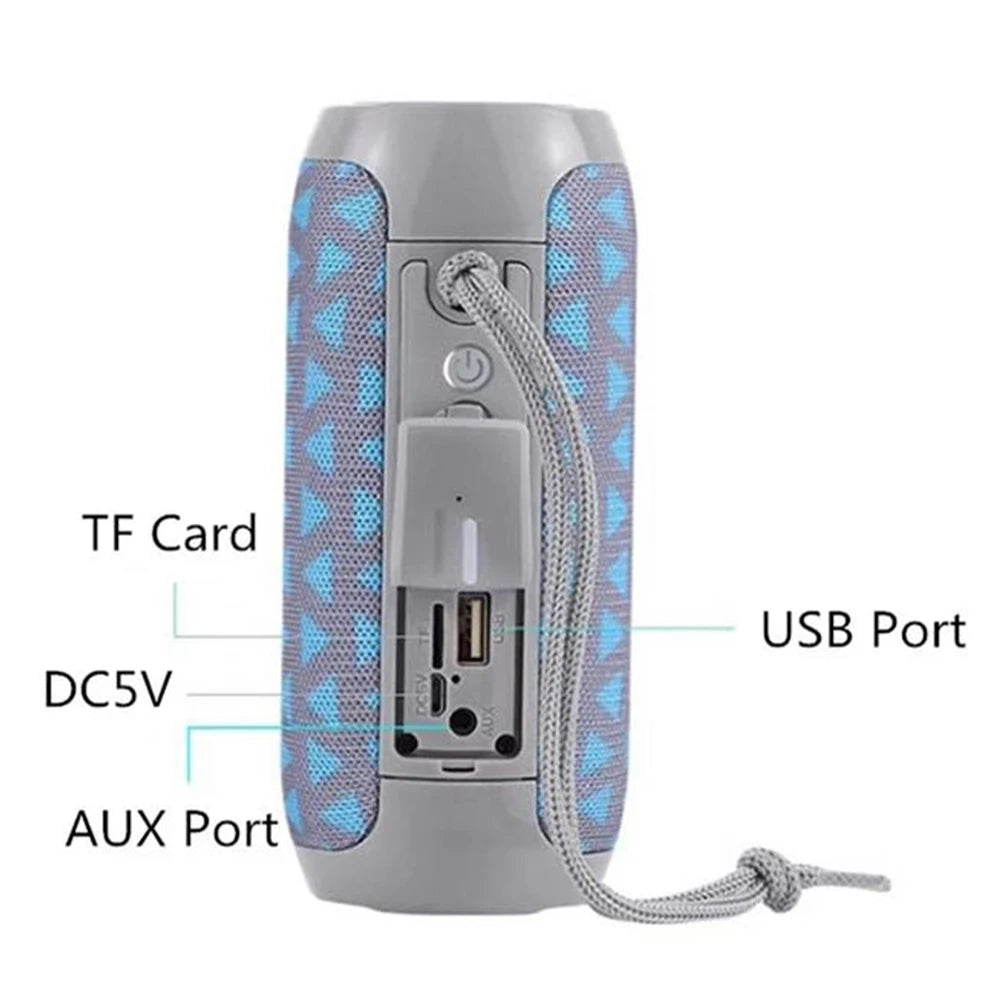 TG117 Portable RGB Wireless TWS Loudspeaker Surround Sound Mobile Phone for Home Theatre Plays Music Mini Blue Tooth Speaker