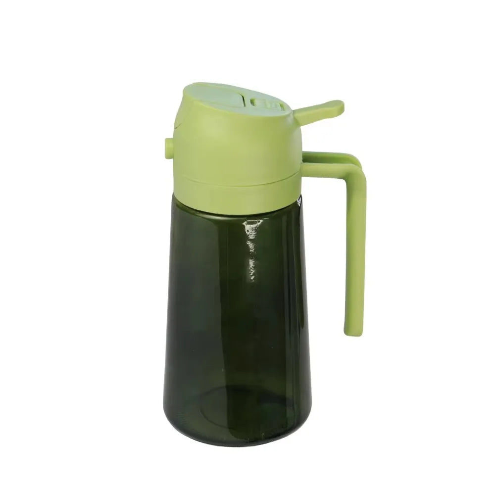 2 in 1 Food-grade 470ml Oil Mister Sprayer Dispenser Glass Oil Bottle for Cooking for Air Fryer Salad Frying BBQ