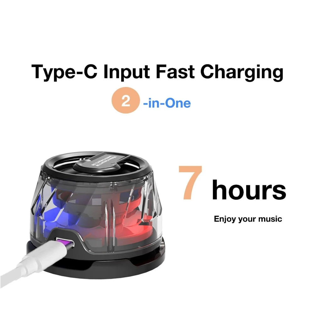 Magnetic Portable Speaker BW200 Mini Sound Box BT5.3 RGB Lighting Phone Holder True Wireless Speakers
