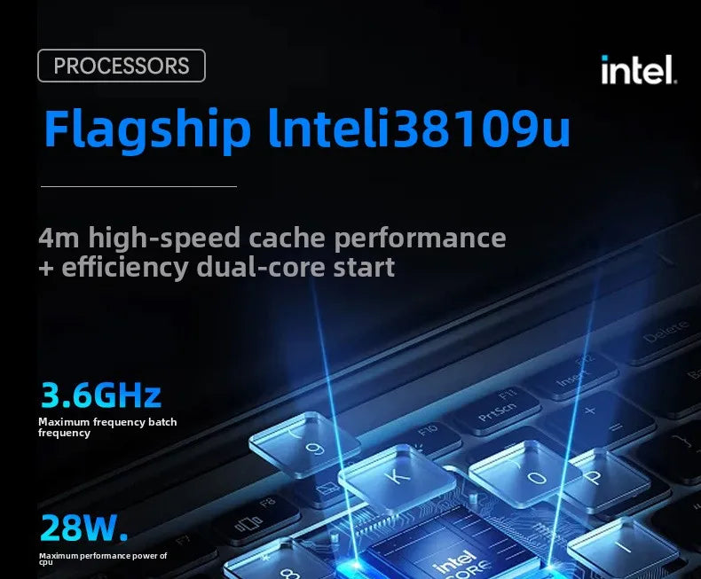 High Quality 16 Inch Win 11 Business Laptop 32GB 1TB SSD Intel I3 8109U Processor English Keyboard IPS Panel 165Hz New