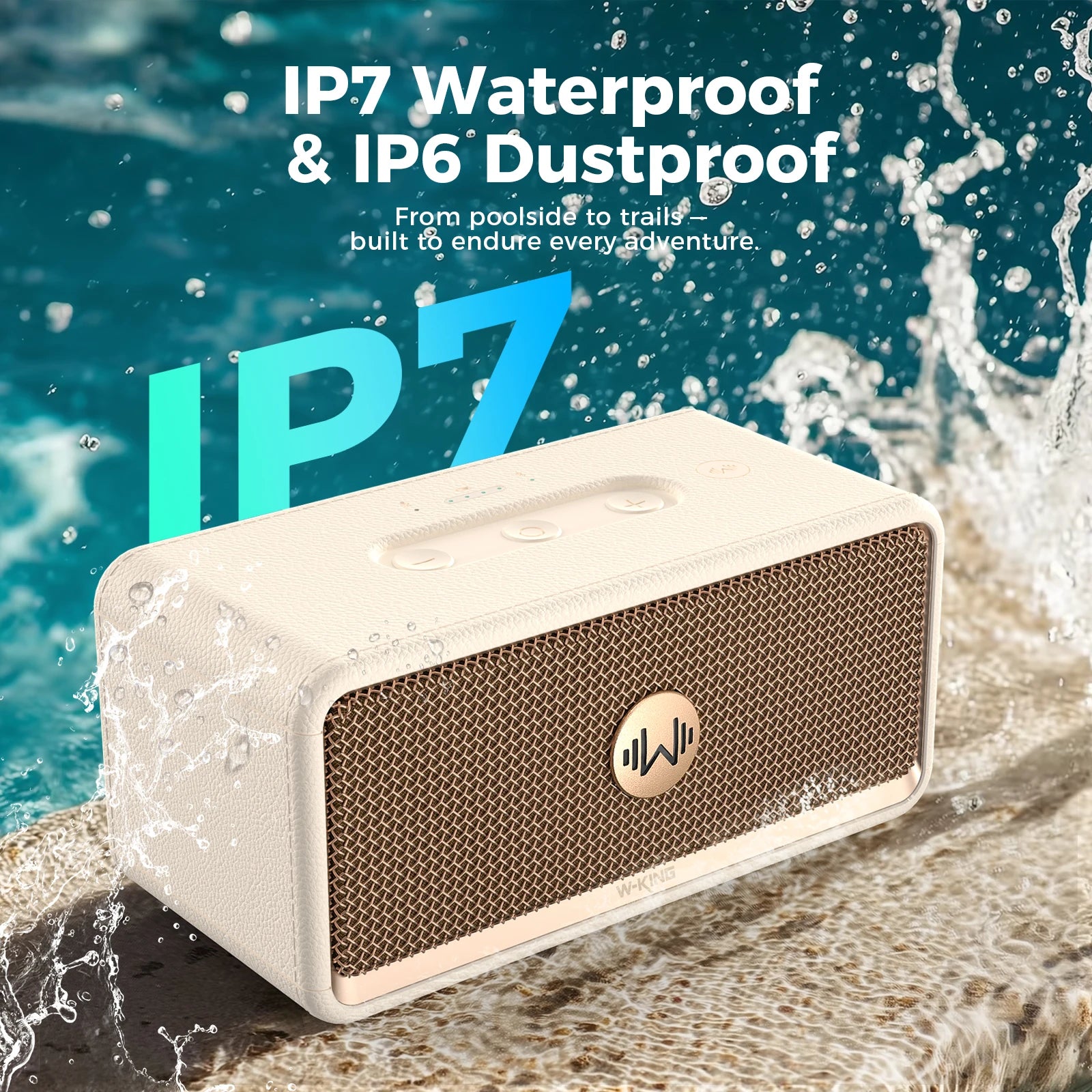 Wholesale New W-King H130 Portable Speakers with Subwoofer Bluetooth Speaker 40W Boombox Mobile Accessory Gadgets