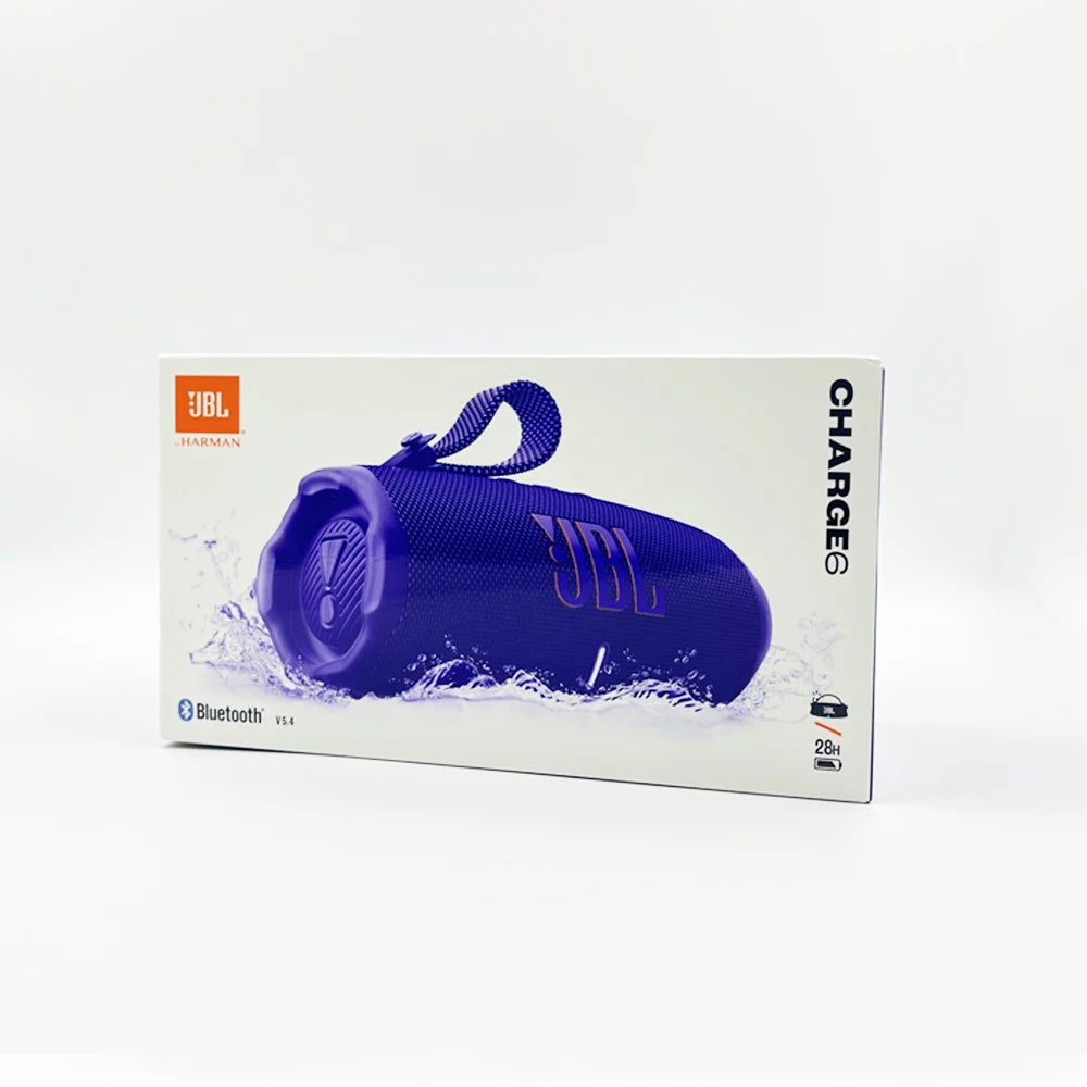 JBL Charge 6 Al Enhanced Portable for Bluetooth Speaker with Subwoofer Dust-proof and Waterproof Outdoor/Desk Use Speakers