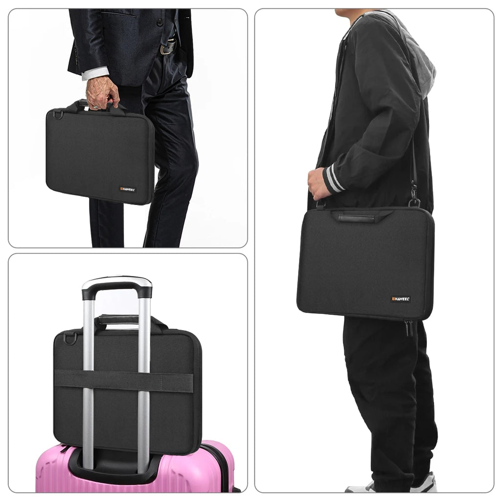 HAWEEL 15 Inch Laptop Handbag 2 in 1 Portable Waterproof Office Organizer Bags Electronic Briefcase Crossbody Laptop Storage Bag