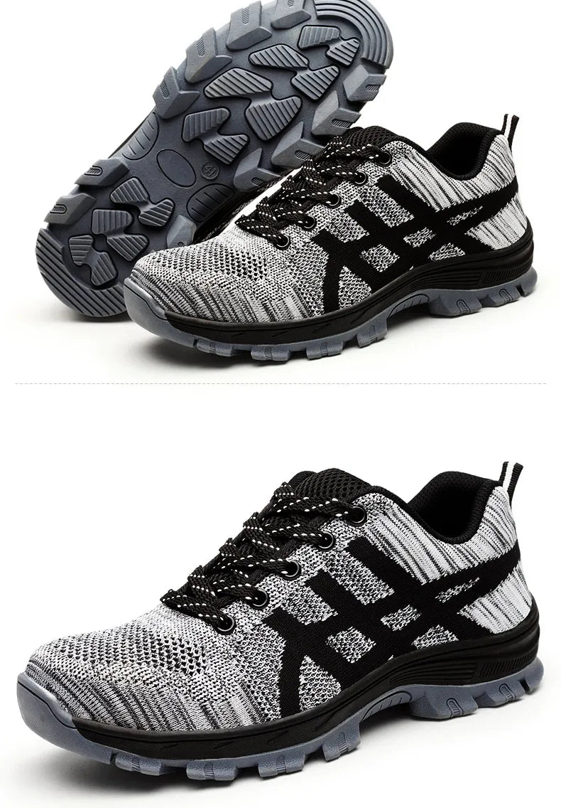 Work Sneakers Men Indestructible Steel Toe Work Shoes Safety Boot Men Shoes Anti-puncture Breathable Working Shoes For Men 48 50