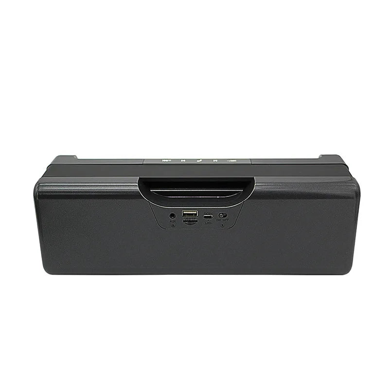 HSPDIA new square Bluetooth speaker Radio FM Digital display screen portable handle belt sound box boombox caixa som portatil