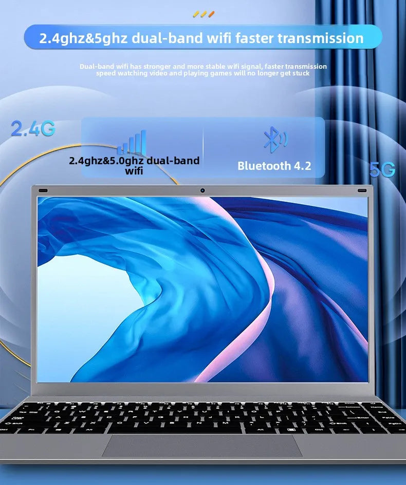 Best Selling 2025 14-Inch Business Office Laptop with Intel N3350 Processor 1TB SSD IPS Panel Camera CN Plug DUAL FAN Cooling