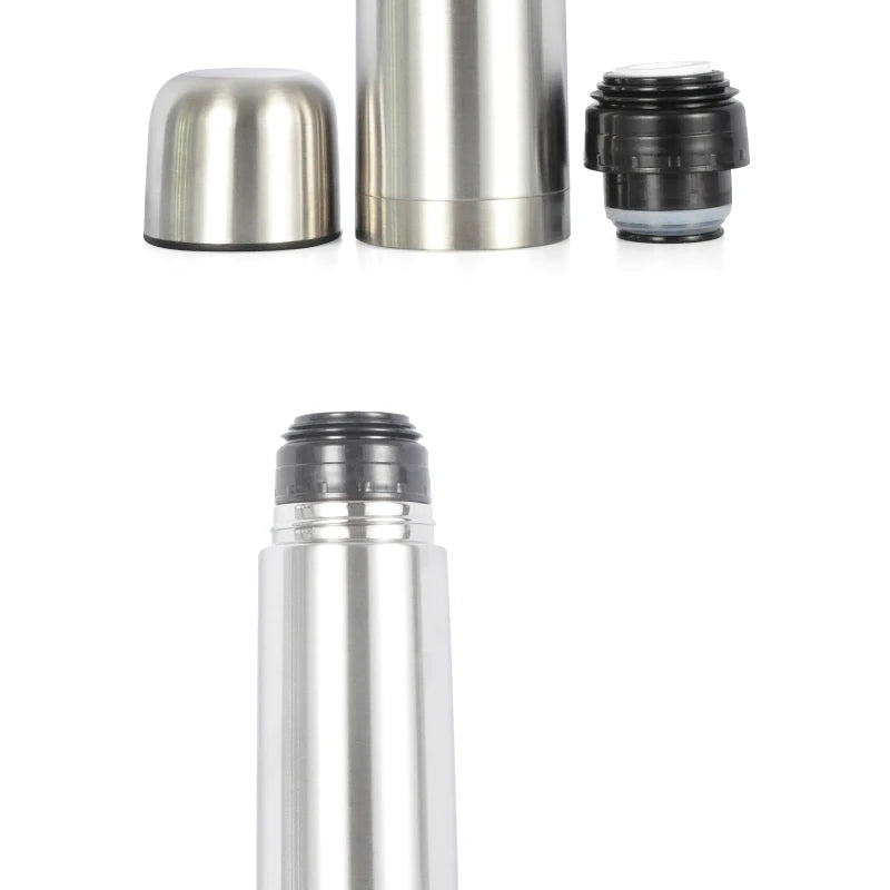 Portable Double Layer Thermal Mug Food Thermos For Tea With Heating Display Cup Stainless Steel Water Bottle Cups Of Hot